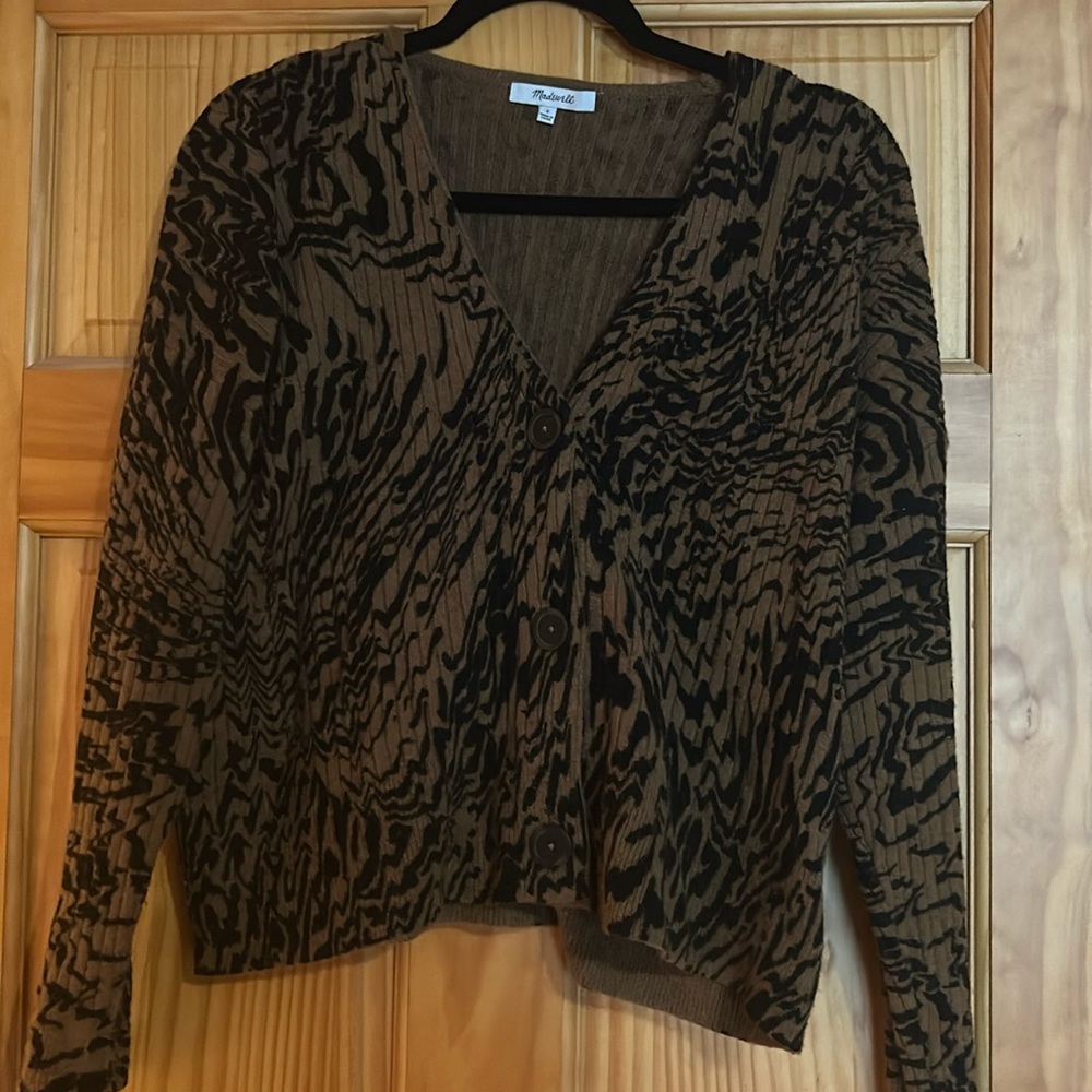 Madewell leopard cardigan